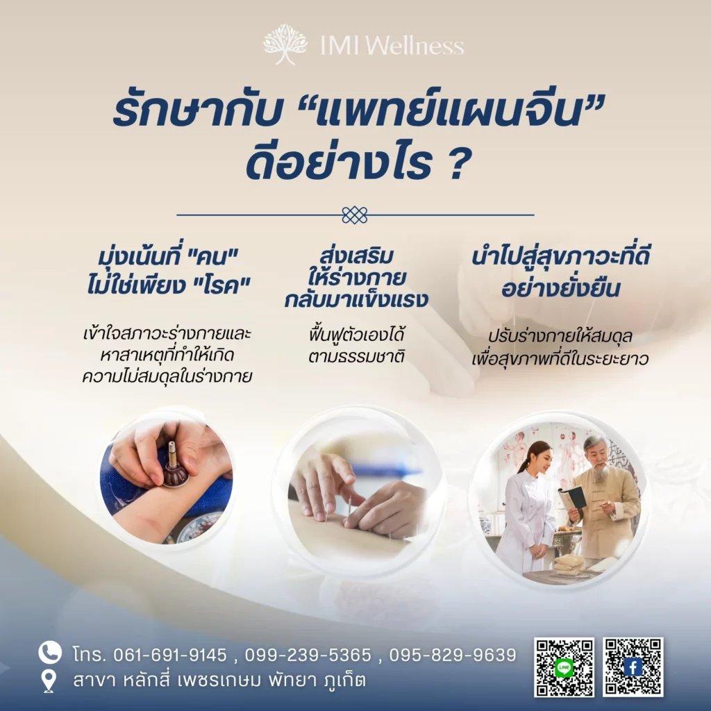 อินโฟกราฟิกข้อดีของการรักษากับแพทย์แผนจีน