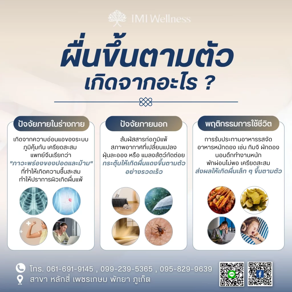 ผื่นขึ้นตามตัว เกิดจากอะไร?