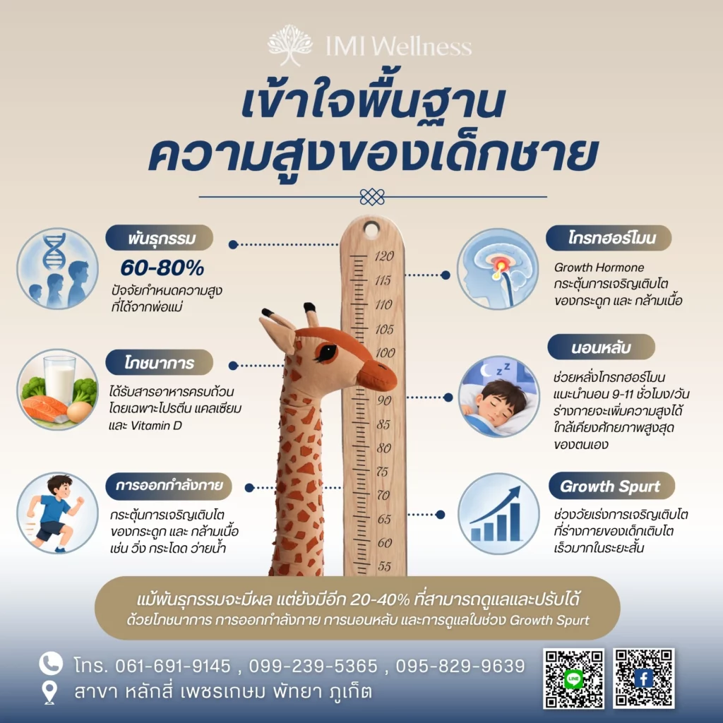 พื้นฐานความสูงของเด็กชายและปัจจัยที่เกี่ยวข้อง