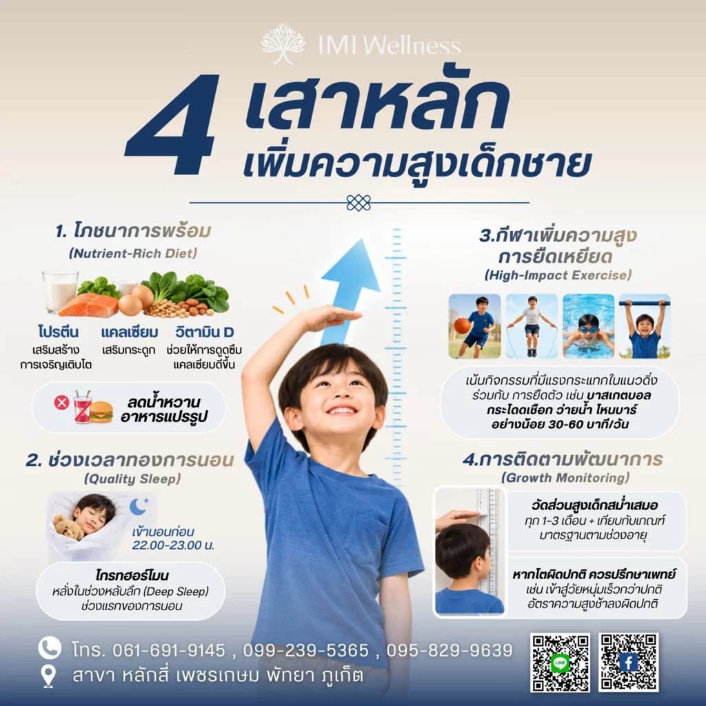 4 เสาหลักเพิ่มความสูงเด็กชายที่พ่อแม่ควรรู้